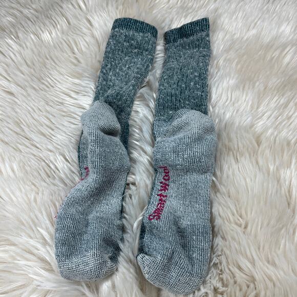 Smartwool Socks Womens Size 8-10 Heathered Green Mid Calf Merino Thick Warm - Picture 2 of 6